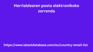 Herrialdearen posta elektronikoko zerrenda