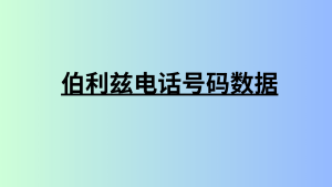 伯利兹电话号码数据 